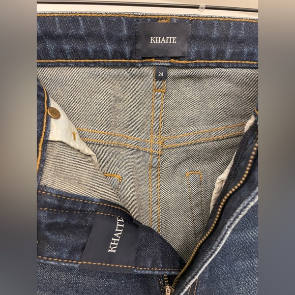 NWT KHAITE Vanessa High Rise Straight Jean - indigo - size 24 - Picture 9 of 10
